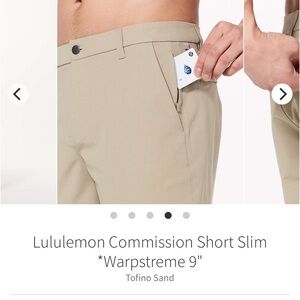 Lululemon Athletica Men's Shorts in Tan
